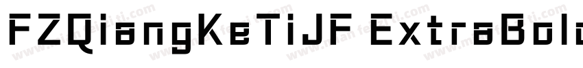 FZQiangKeTiJF ExtraBold字体转换